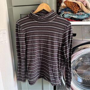 Madewell Striped Turtleneck Tee